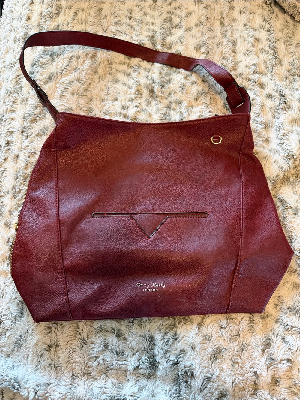 Darcy Marks London Burgundy Shoulder Bag